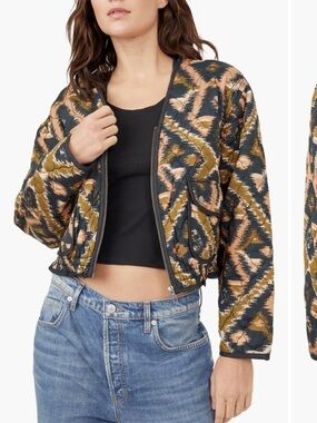 NWT Free People Peggy Quilted Jacket